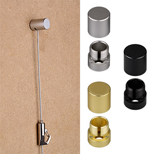 Wandbefestigung für Drahtseil